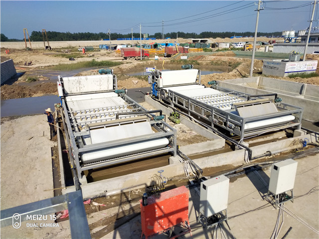污水污泥处理，带式压滤机产量100 m3/h